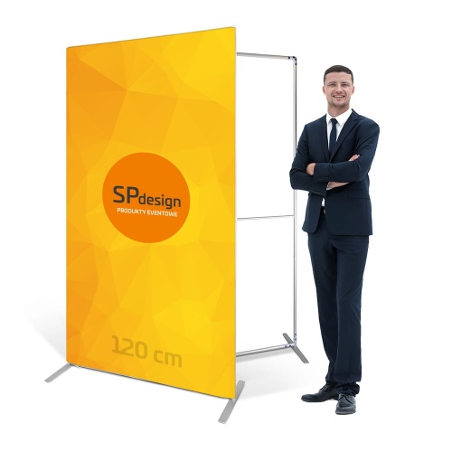 Tekstylny Roll-up 120 cm z wydrukiem sublimacyjnym