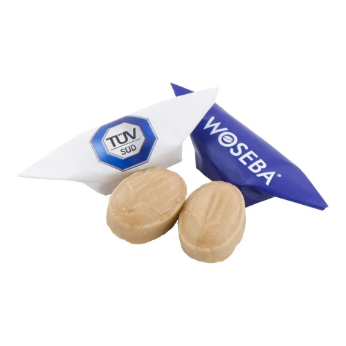 Cukierki mini  mleczne z Logo firmy 15 kg