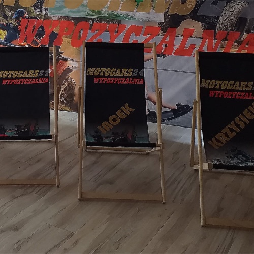 Personalizowane leżaki z nadrukiem na tkaninie