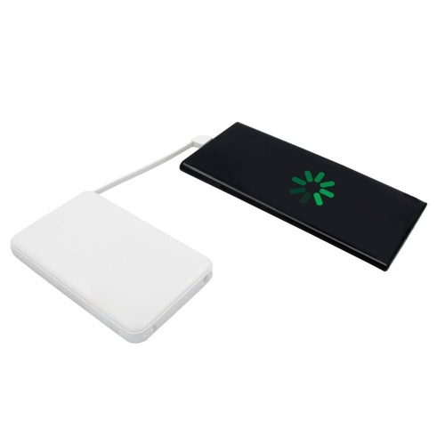 Powerbank z adapterem i dwoma wejściami, możliwość nadruku na obudowie