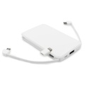 Powerbank reklamowy w białej obudowie