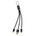 Kabel ładujący USB w czarnej obudowie do wykonania znakowania reklamowego