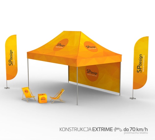 Namiot reklamowy 4x6m Extrime  z nadrukiem