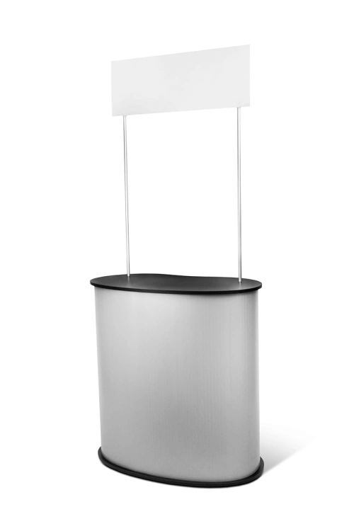 Stoisko BLACK topper z wydrukiem na panelu PCV