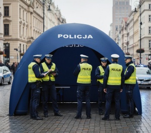 Namiot dla POLICJI pająk 5x5 stałociśnieniowy!  