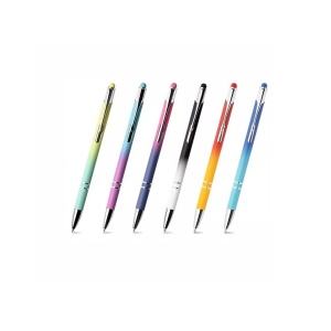 Długopis reklamowy Dip Dye z końcówką touch pen i grawerem 100 szt.