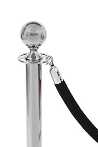 Border welurowy czarny - klamra chrome
