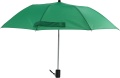 Parasol z zielonym poszyciem.