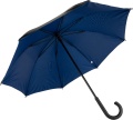 Czarn-granatowy parasol manualny z zakrzywioną rączką