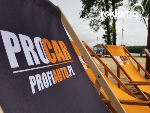 Leżak plażowy z nadrukiem  tylko na reklamydrukarnia.pl