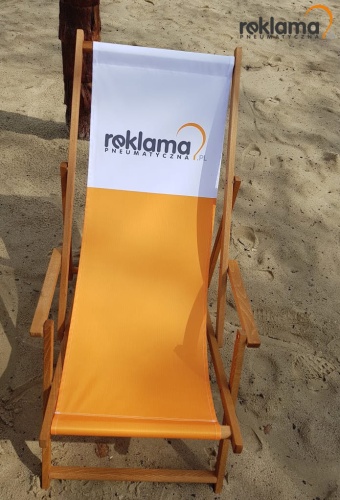 Leżak plażowy www.reklamydrukarnia.pl