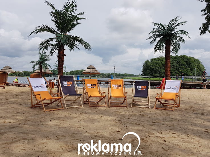 Leżak plażowy z nadrukiem  tylko na reklamydrukarnia.pl