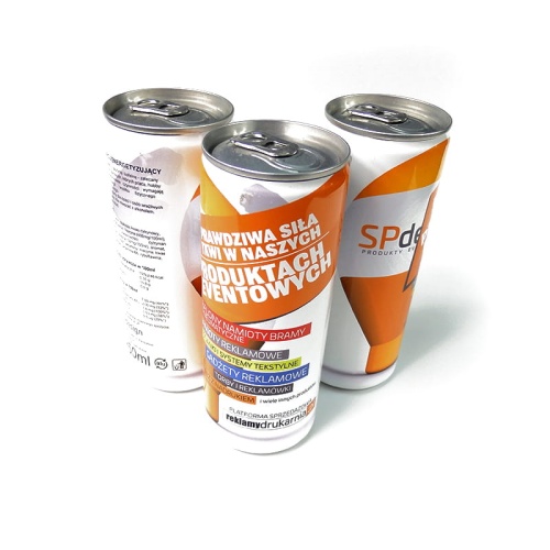 Napój energetyczny Napój Reklamowy ENERGETYK z własną etykietą Napoje reklamowe
