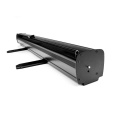 Roll-up Mosquito w czarnej kasecie z wydrukiem na banerze 440g.