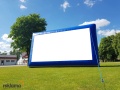 EKRAN PROJEKCYJNY - kino plenerowe 6,0 x 3,5 m Ekran STAŁOCIŚNIENIOWY