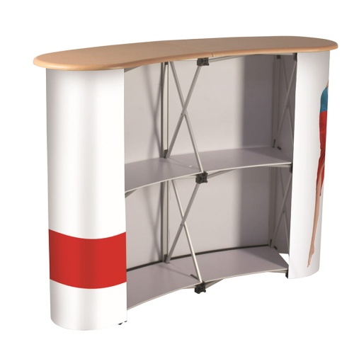 Stoisko reklamowe POP-UP Counter z wydrukiem na panelu pcv